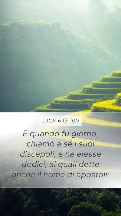 Luca 6:13 RIV Bible Verse Image
