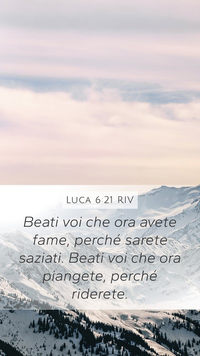 Luca 6:21 RIV Bible Verse Image