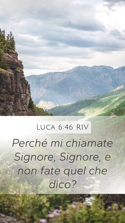 Luca 6:46 RIV Bible Verse Image