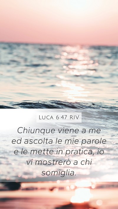 Luca 6:47 RIV Bible Verse Image