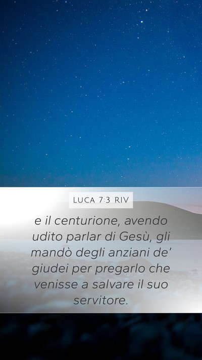 Luca 7:3 RIV Bible Verse Image