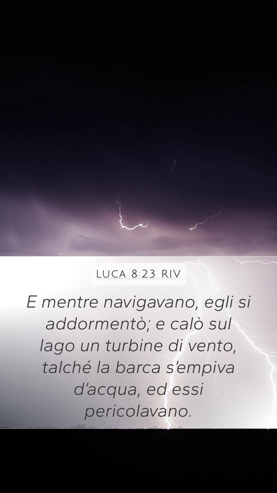 Luca 8:23 RIV Bible Verse Image