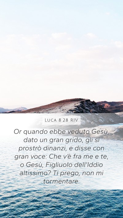 Luca 8:28 RIV Bible Verse Image
