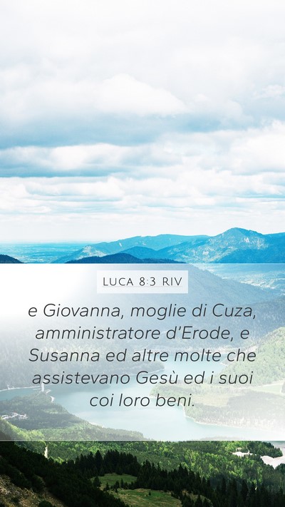 Luca 8:3 RIV Bible Verse Image