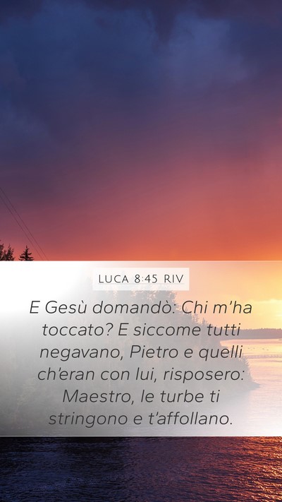 Luca 8:45 RIV Bible Verse Image