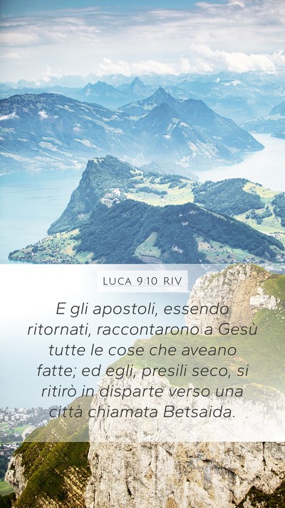 Luca 9:10 RIV Bible Verse Image