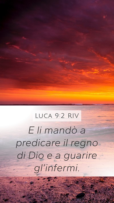 Luca 9:2 RIV Bible Verse Image