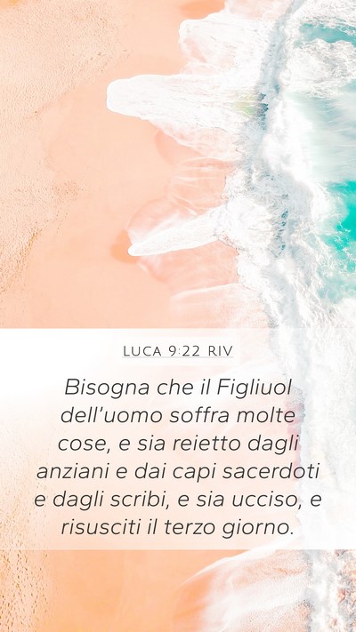 Luca 9:22 RIV Bible Verse Image