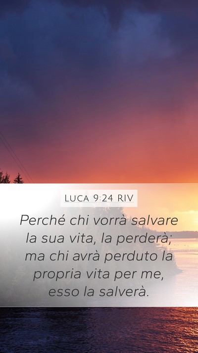 Luca 9:24 RIV Bible Verse Image