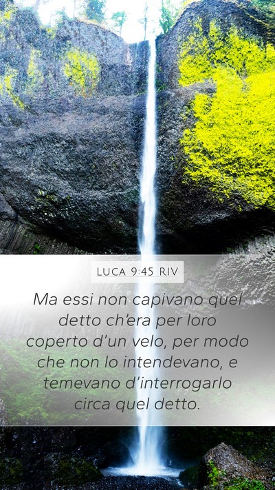 Luca 9:45 RIV Bible Verse Image