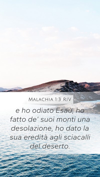 Malachia 1:3 RIV Bible Verse Image