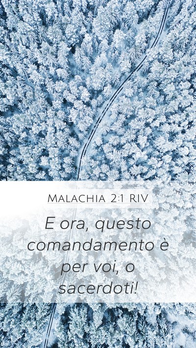 Malachia 2:1 RIV Bible Verse Image
