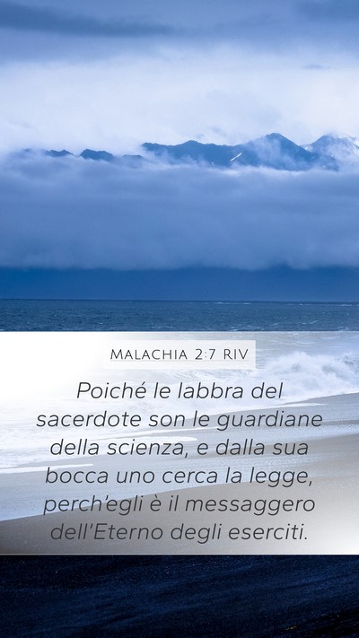 Malachia 2:7 RIV Bible Verse Image