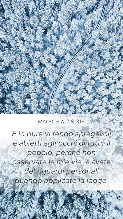 Malachia 2:9 RIV Bible Verse Image