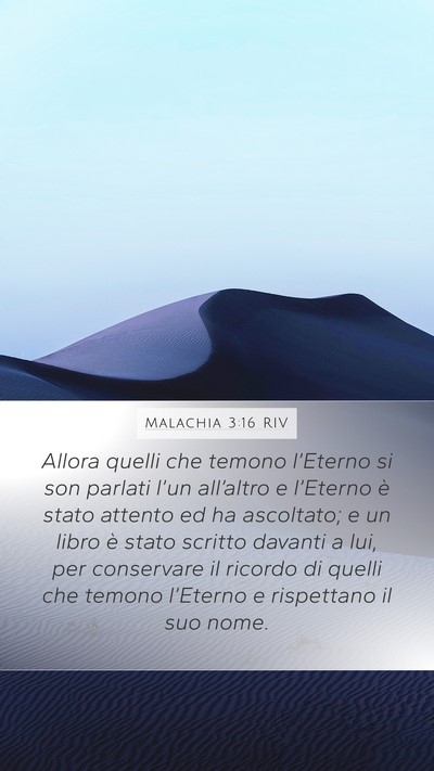 Malachia 3:16 RIV Bible Verse Image