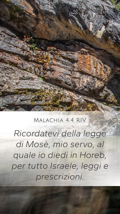 Malachia 4:4 RIV Bible Verse Image