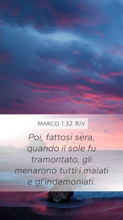 Marco 1:32 RIV Bible Verse Image
