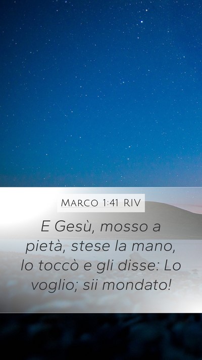 Marco 1:41 RIV Bible Verse Image