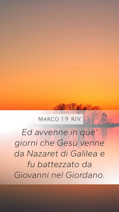 Marco 1:9 RIV Bible Verse Image