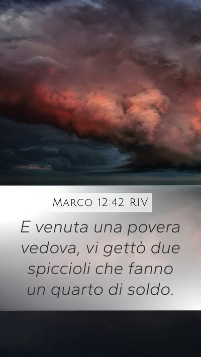 Marco 12:42 RIV Bible Verse Image