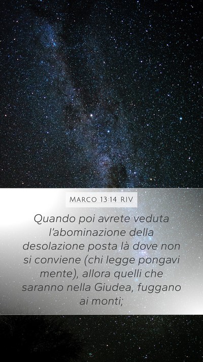 Marco 13:14 RIV Bible Verse Image