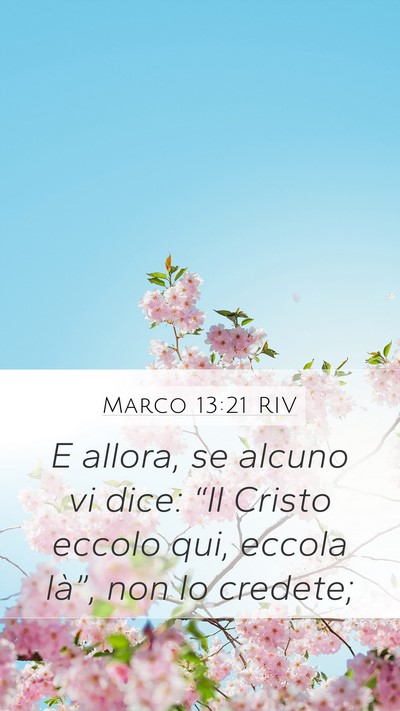 Marco 13:21 RIV Bible Verse Image