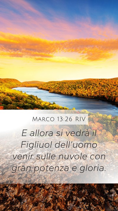 Marco 13:26 RIV Bible Verse Image