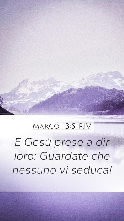 Marco 13:5 RIV Bible Verse Image