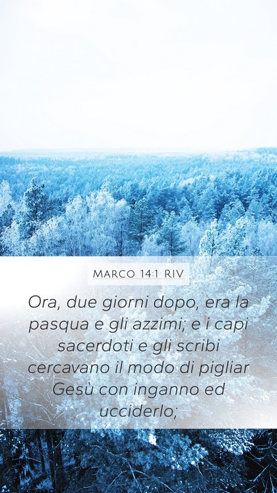 Marco 14:1 RIV Bible Verse Image