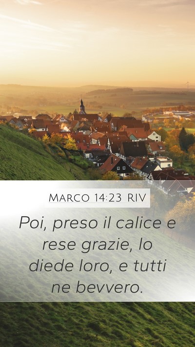 Marco 14:23 RIV Bible Verse Image