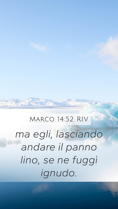 Marco 14:52 RIV Mobile Phone Wallpaper - ma egli, lasciando andare il panno lino, se ne - Mobile Bible Verse Wallpaper