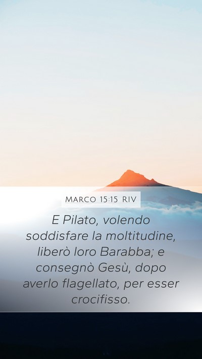 Marco 15:15 RIV Bible Verse Image