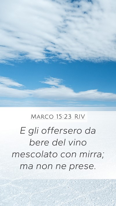 Marco 15:23 RIV Bible Verse Image