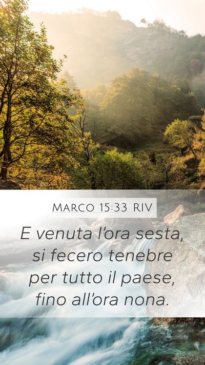 Marco 15:33 RIV Bible Verse Image