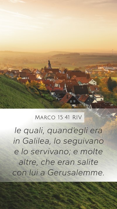 Marco 15:41 RIV Bible Verse Image