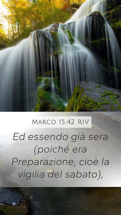Marco 15:42 RIV Bible Verse Image