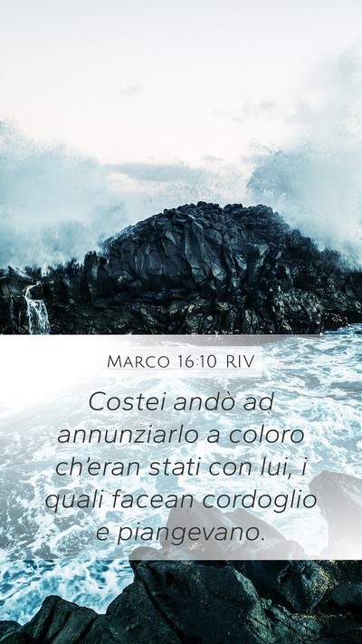 Marco 16:10 RIV Bible Verse Image