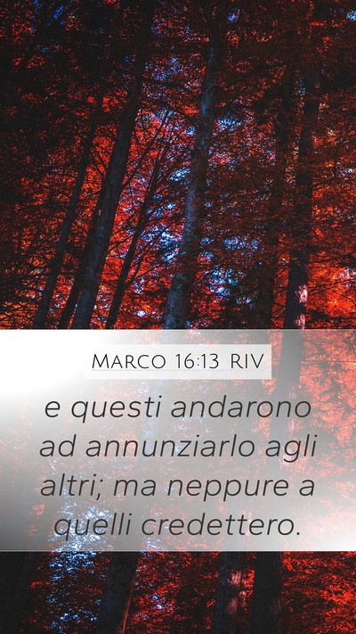 Marco 16:13 RIV Bible Verse Image