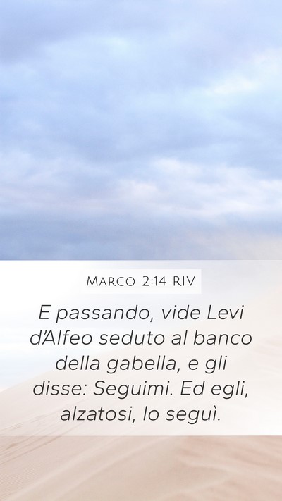 Marco 2:14 RIV Bible Verse Image