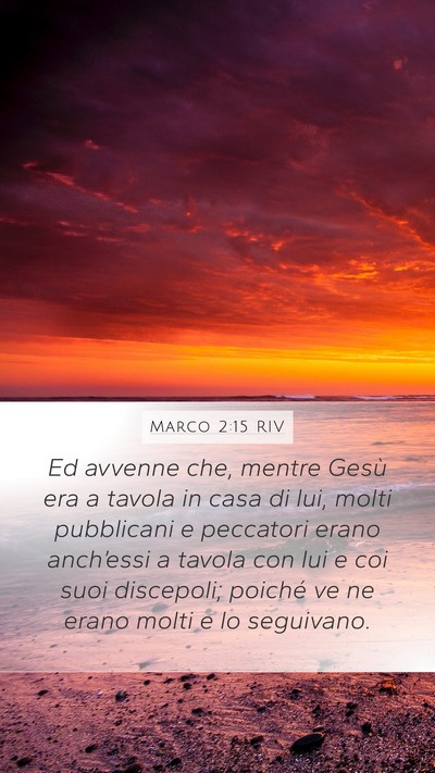 Marco 2:15 RIV Bible Verse Image