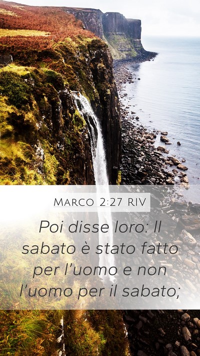 Marco 2:27 RIV Bible Verse Image