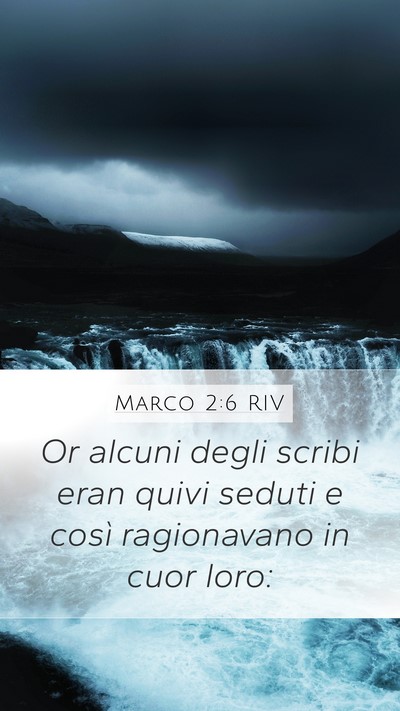 Marco 2:6 RIV Bible Verse Image
