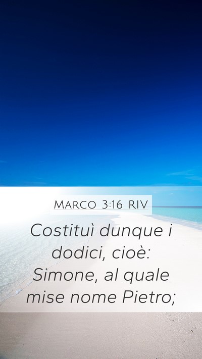 Marco 3:16 RIV Bible Verse Image