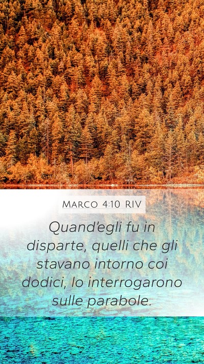 Marco 4:10 RIV Bible Verse Image