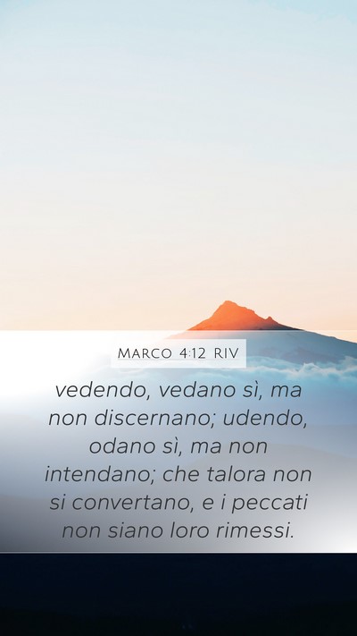 Marco 4:12 RIV Bible Verse Image