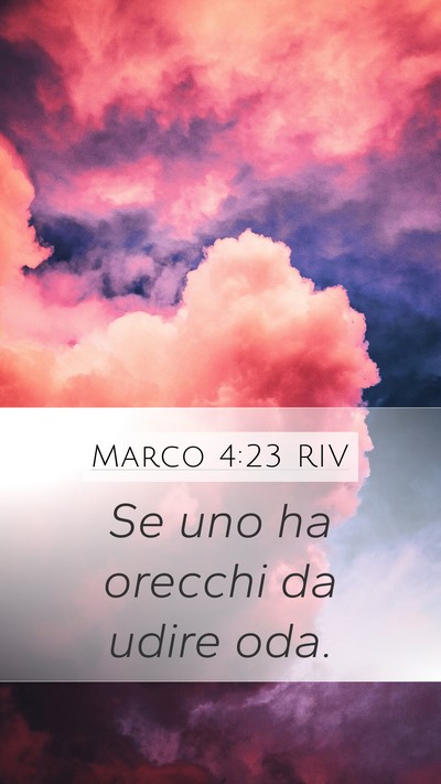 Marco 4:23 RIV Bible Verse Image
