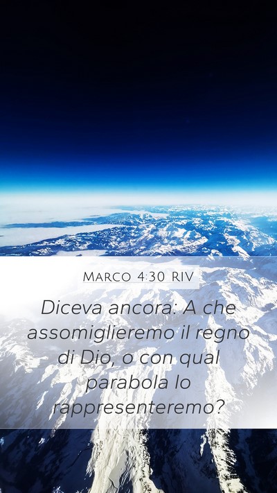 Marco 4:30 RIV Bible Verse Image