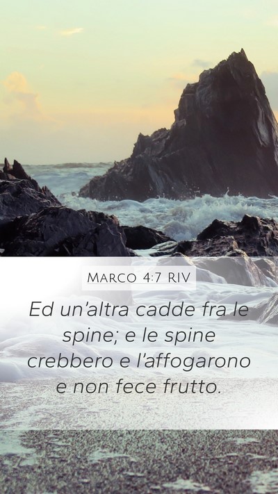 Marco 4:7 RIV Bible Verse Image