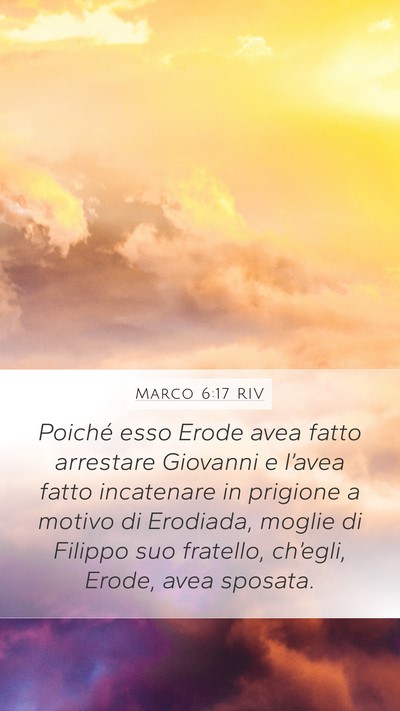 Marco 6:17 RIV Bible Verse Image