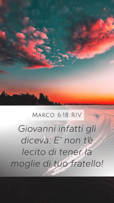 Marco 6:18 RIV Bible Verse Image
